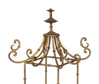 A Pair of Italian Gilt Metal Pagoda-Form Etageres
