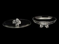 Two Steuben Glass Serving Dishes