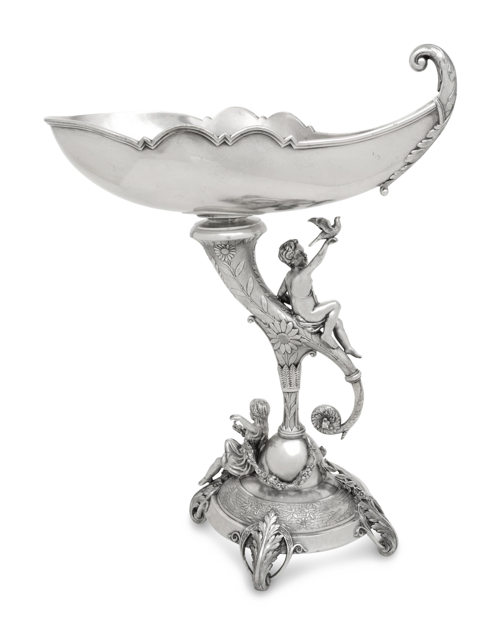 A Reed and Barton Figural Silver-Plate Centerpiece