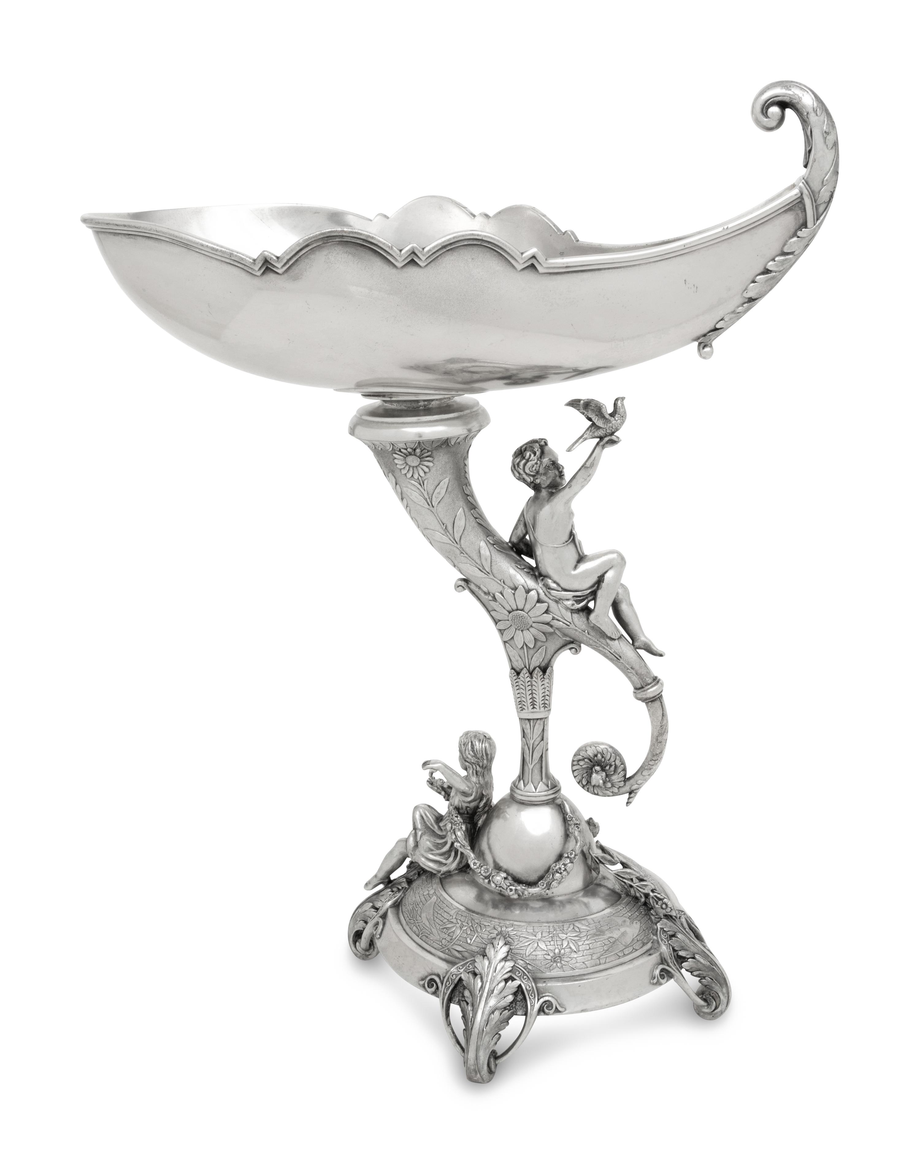 A Reed and Barton Figural Silver-Plate Centerpiece