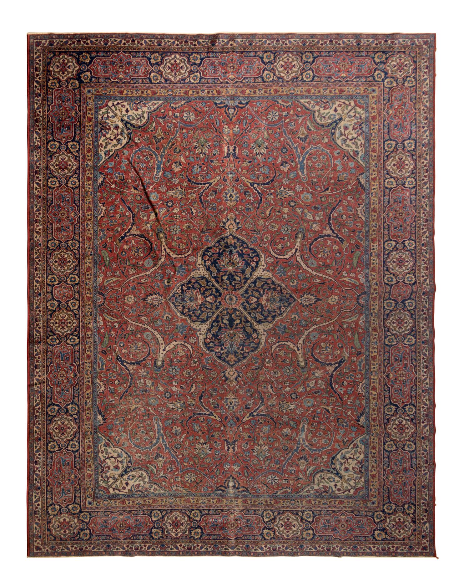 A Tabriz Wool Rug