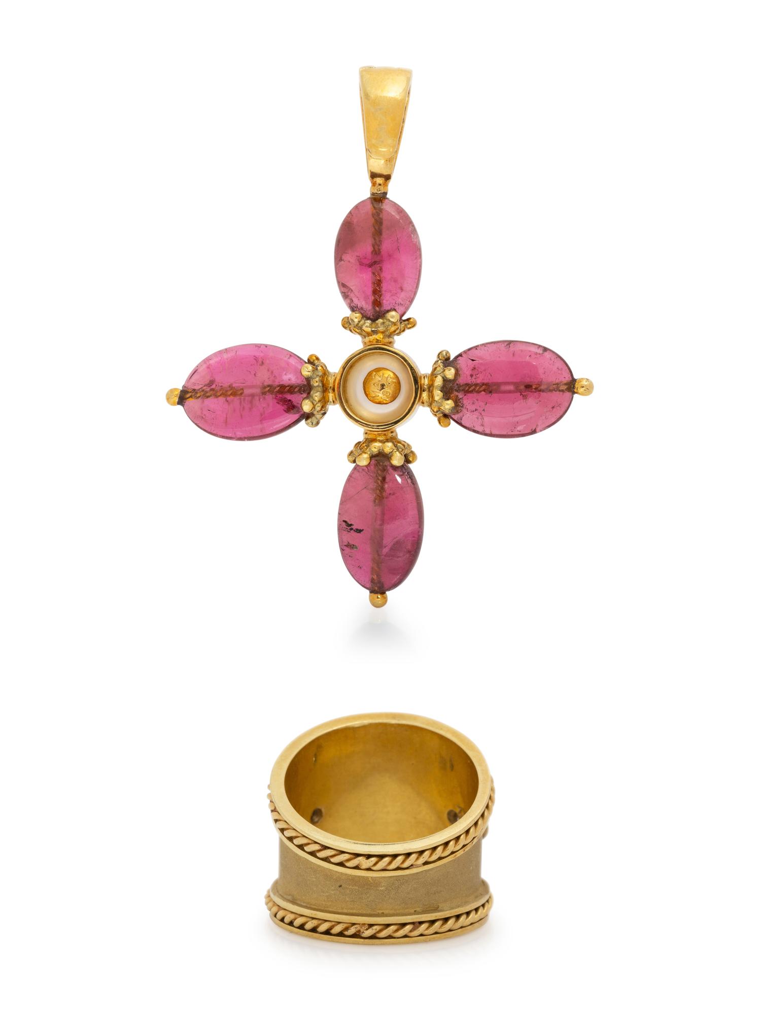 MAZ, COLLECTION OF YELLOW GOLD AND GEMSTONE JEWELRY