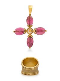 MAZ, COLLECTION OF YELLOW GOLD AND GEMSTONE JEWELRY
