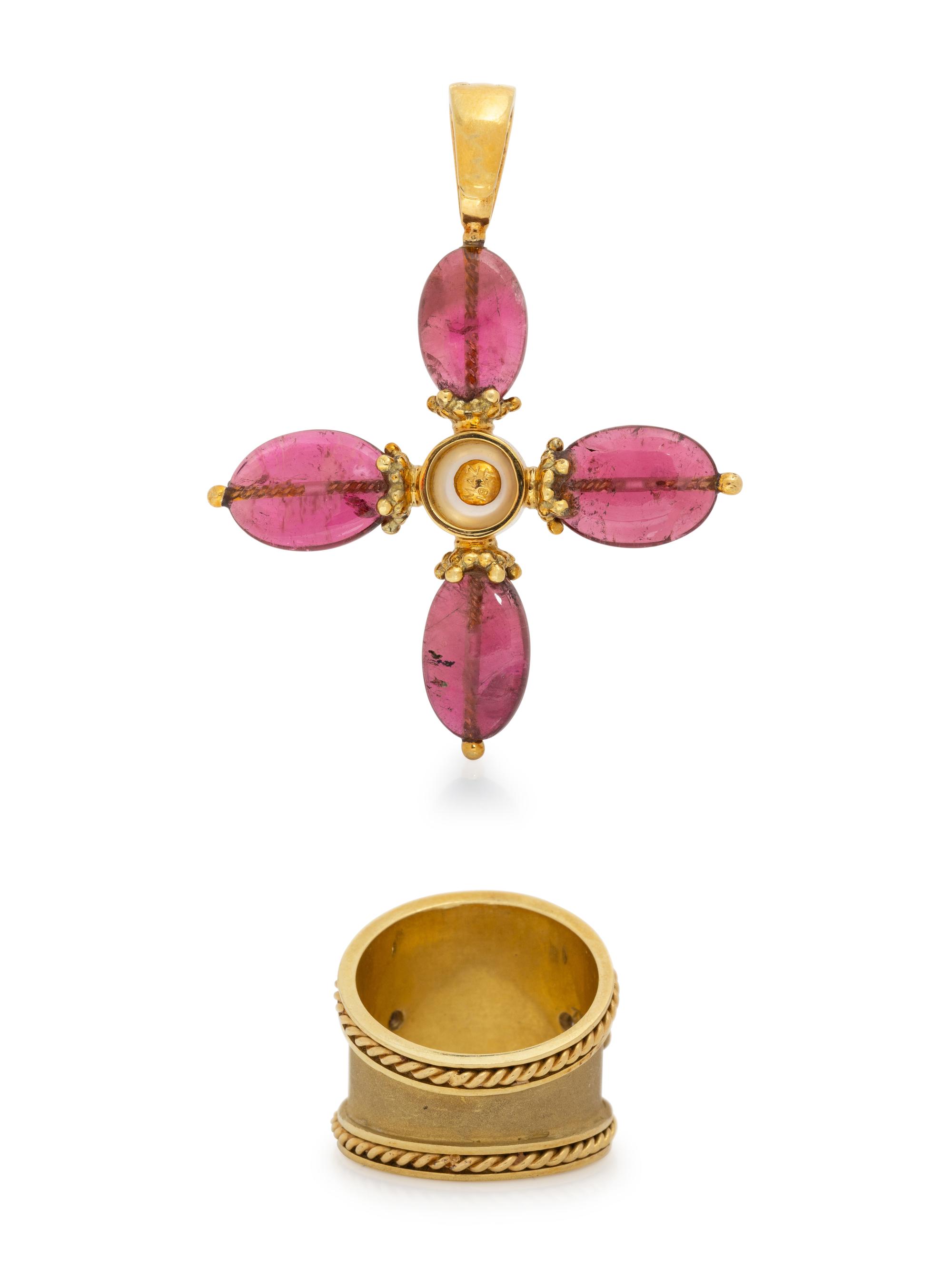 MAZ, COLLECTION OF YELLOW GOLD AND GEMSTONE JEWELRY