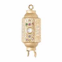 Marie Lichtenberg, 'Love You', Yellow Gold and Multigem Locket Pendant