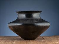 Ohkay Owingeh Blackware Pottery Olla