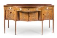A George III Style Mahogany Sideboard Height 41 x width 73 x depth 31 inches. — 19TH CENTURY