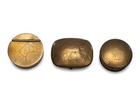 Five Brass Trinket Boxes