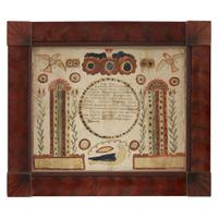 Two frakturs: two birth and baptismal records one Fraktur Columbia County, PA, late 18th and early 19th century