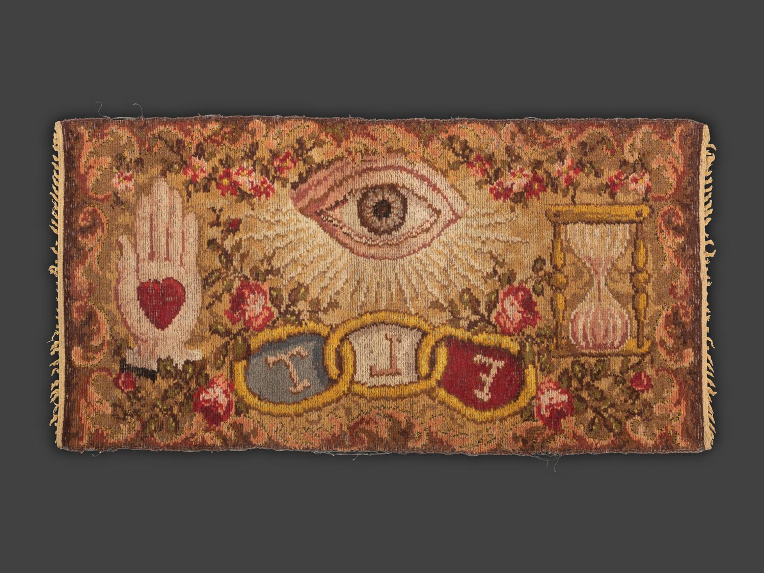 An Oddfellows Ingrain Woven Rug