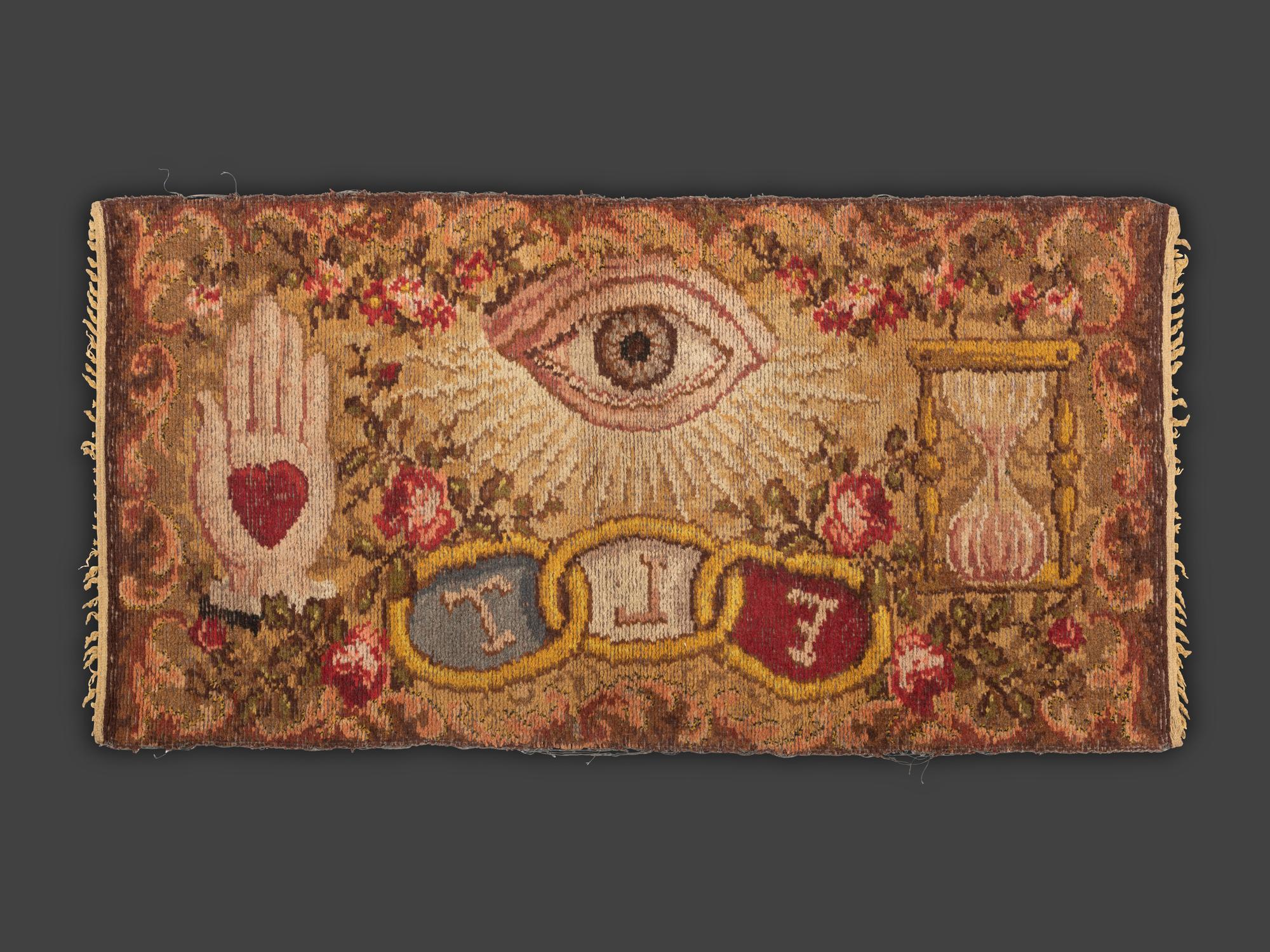 An Oddfellows Ingrain Woven Rug