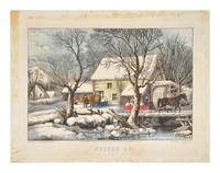 CURRIER and IVES, publishers A group of 7 small-format lithographs, comprising:
