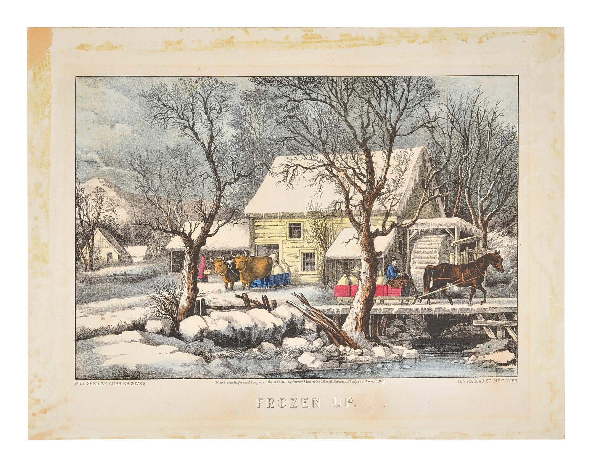 CURRIER and IVES, publishers A group of 7 small-format lithographs, comprising: