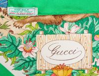 Seven Designer Scarves: Two Gucci, One Jean Paul Gaultier, Two Must de Cartier, One Hermès, One Christian Dior