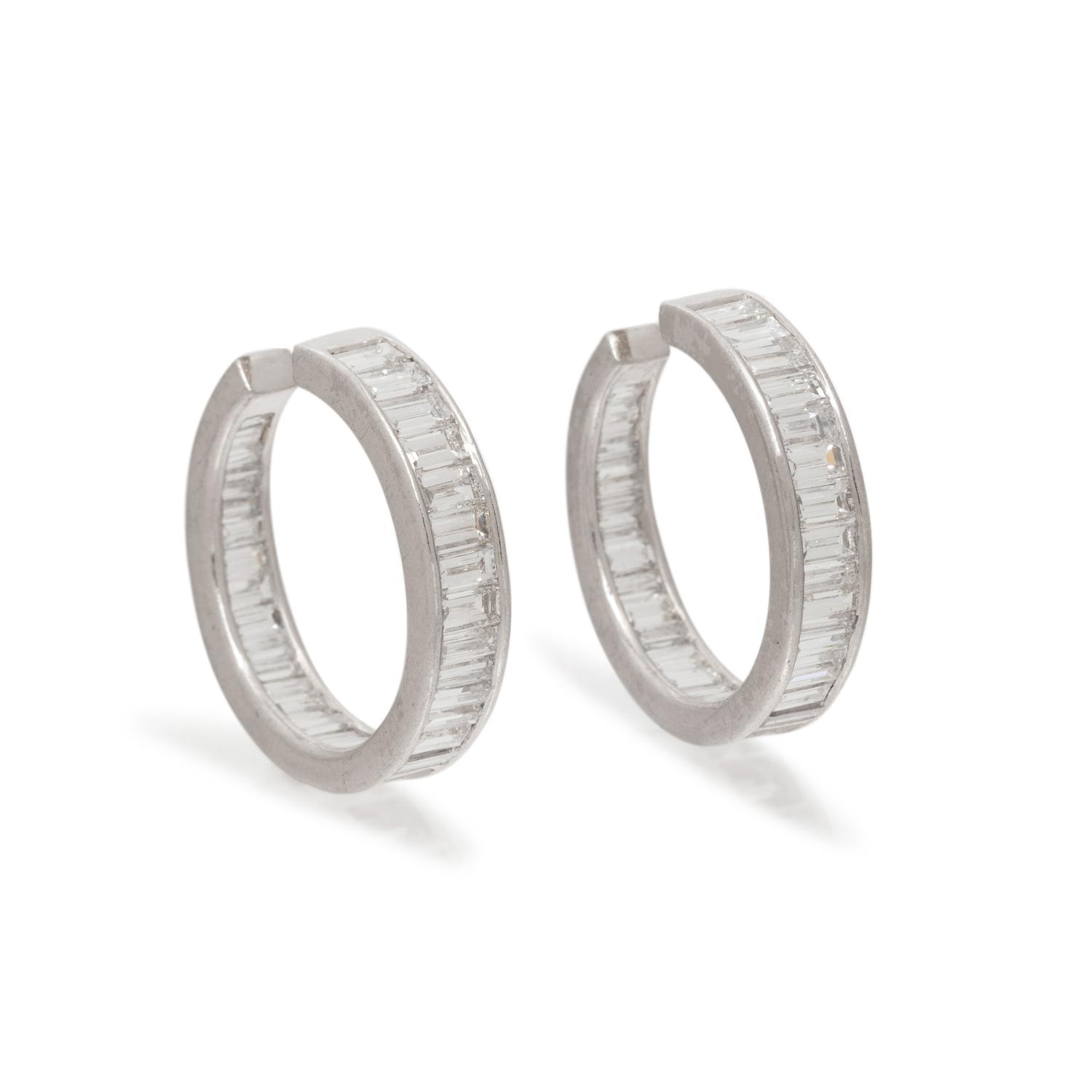 DIAMOND HOOP EARRINGS
