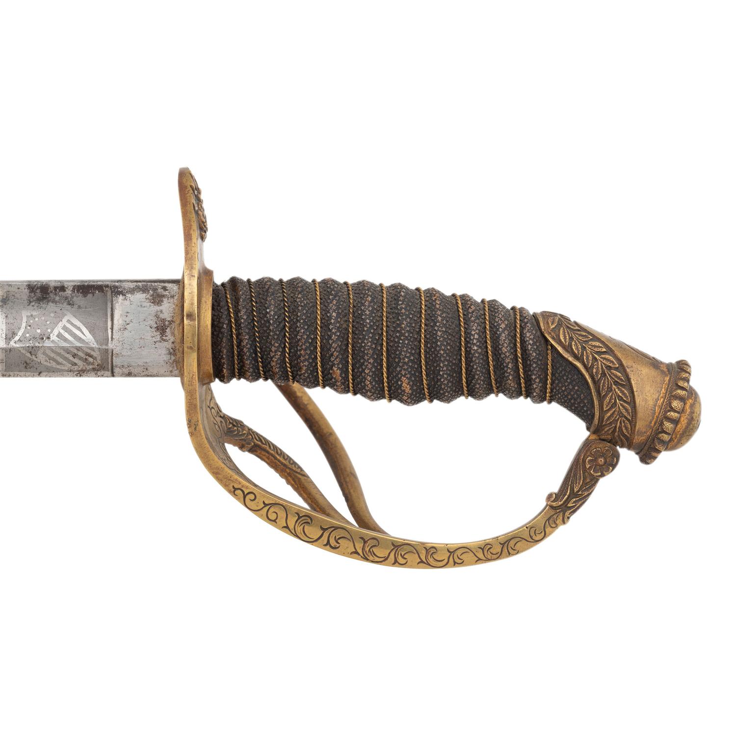 Published Tomes, Son & Melvain Field Grade Cavalry Officers' Sword Presented to Lt. Col. S.M. Fuller - 4th Maine Infantry