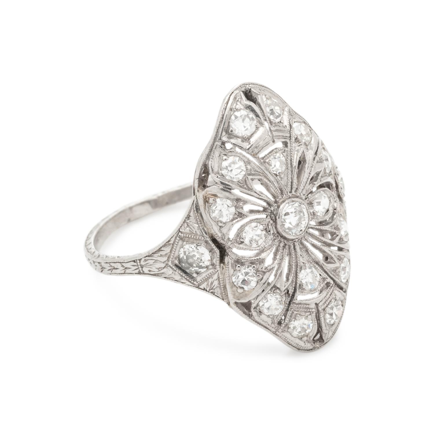 ART DECO, DIAMOND RING