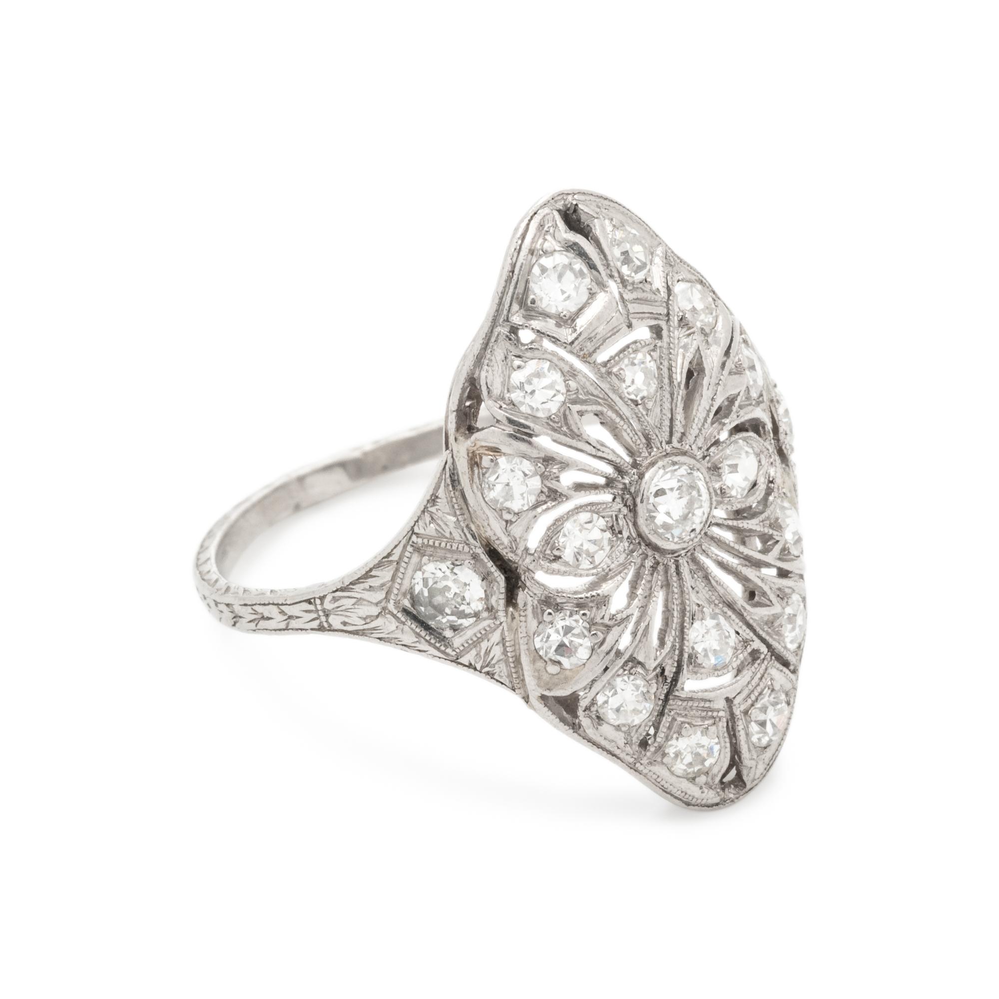 ART DECO, DIAMOND RING