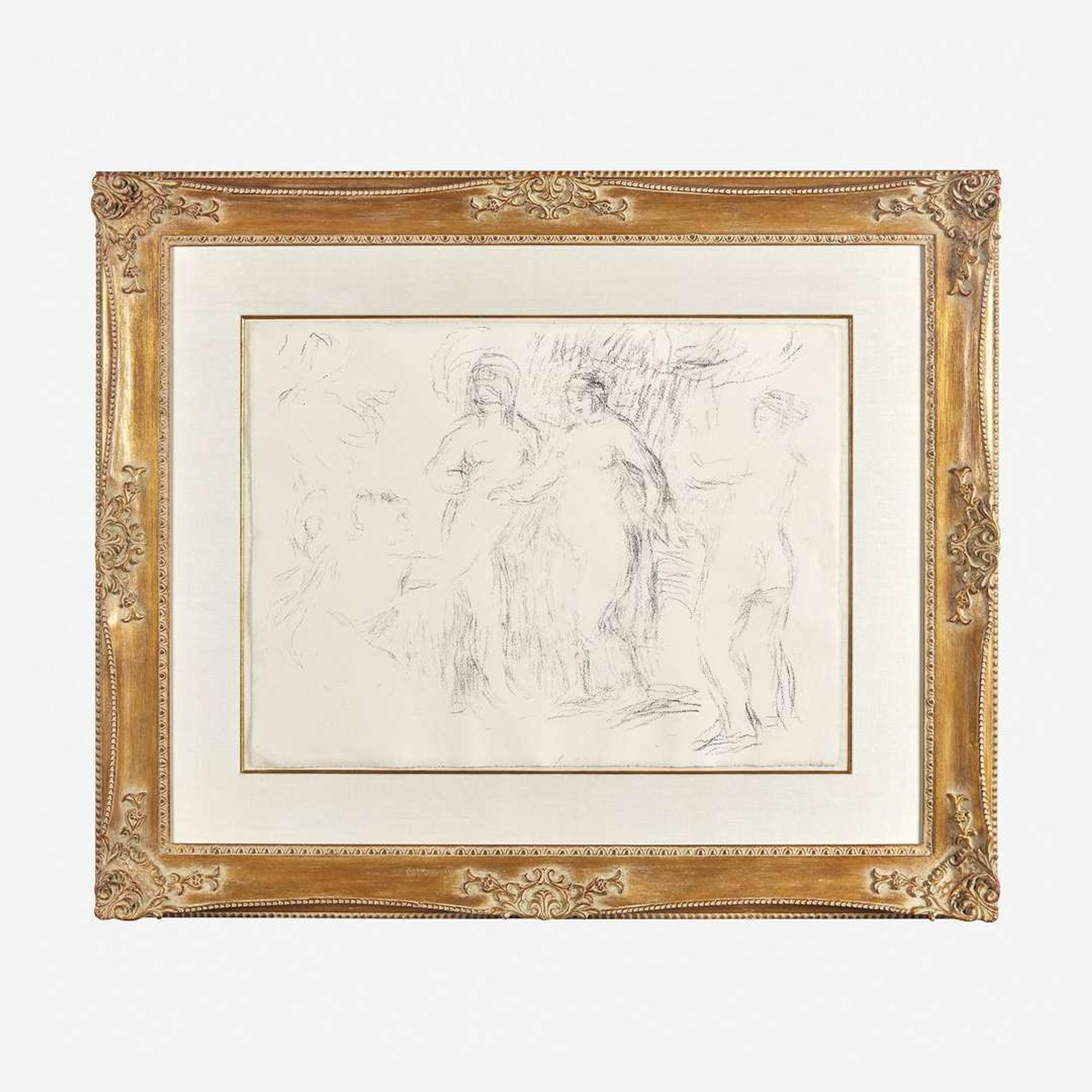 Pierre-Auguste Renoir (French, 1841-1919) Les Baigneuses (Women Bathing)