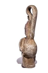 A Canosan Painted Terracotta Figural Oinochoe
