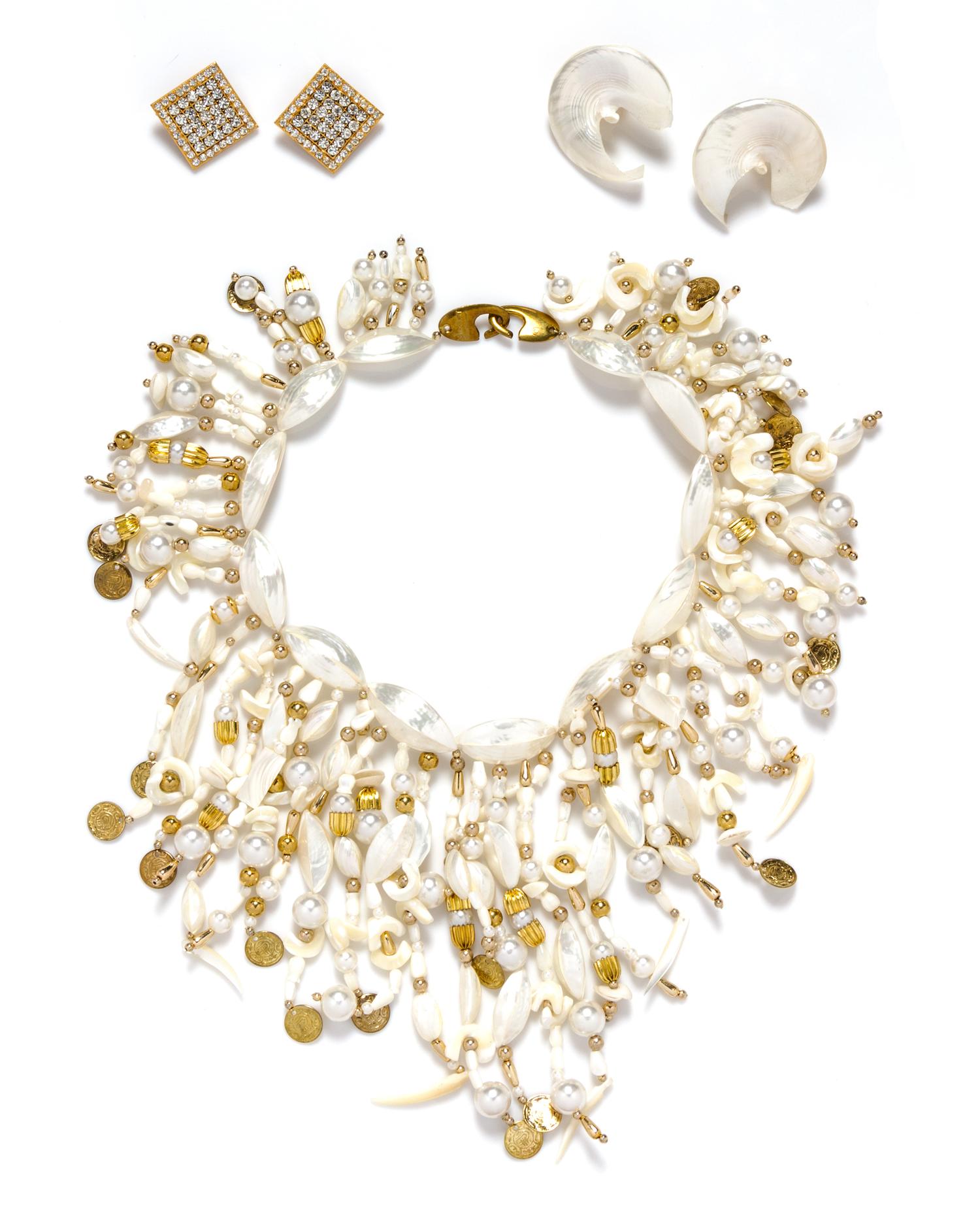 A Gerda Lynggaard for Monies Mother of Pearl Demi Parure,