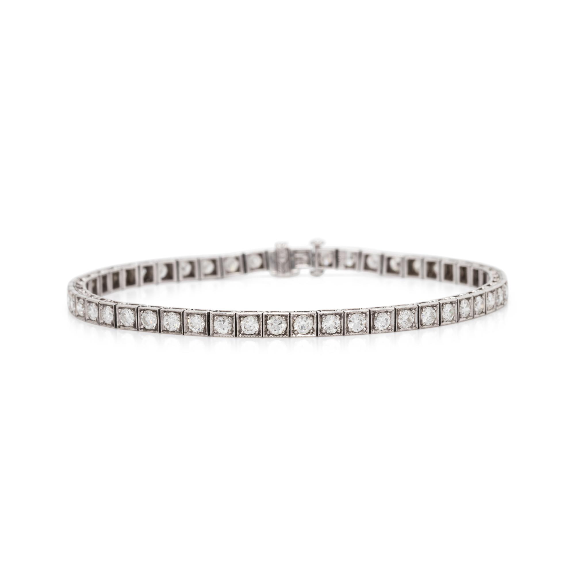 ANTIQUE, DIAMOND BRACELET