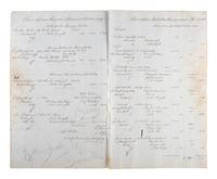 [TRANSPORTATION] -- [SHIPPING]. Letter press copy book featuring discussion of early Great Lakes shipping and commerce within the 1847 business correspondence of Detroit shipbuilder, merchant, and vessel owner Elon W. Hudson (1818-1901).