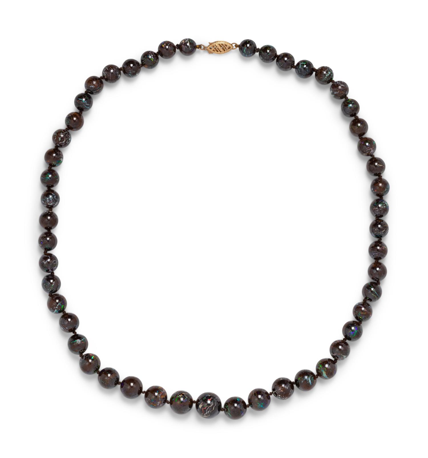 BOULDER OPAL BEAD NECKLACE