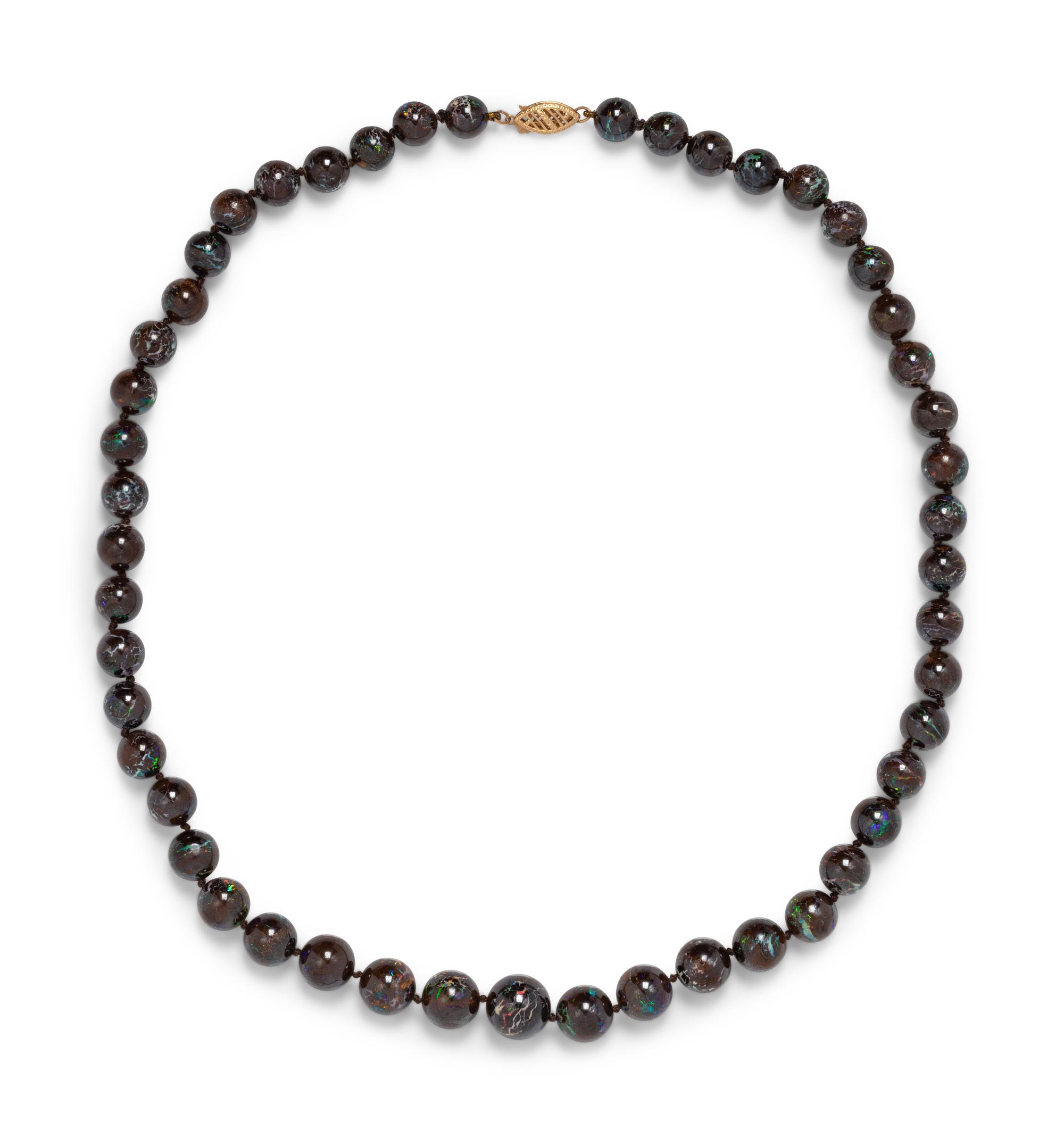 BOULDER OPAL BEAD NECKLACE