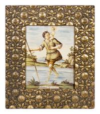 An Italian Ceramic Plaque