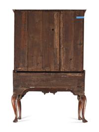 A Queen Anne Walnut Chest on Stand