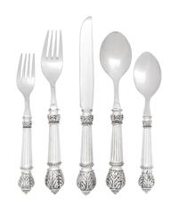 A Silver-Plate Flatware Service