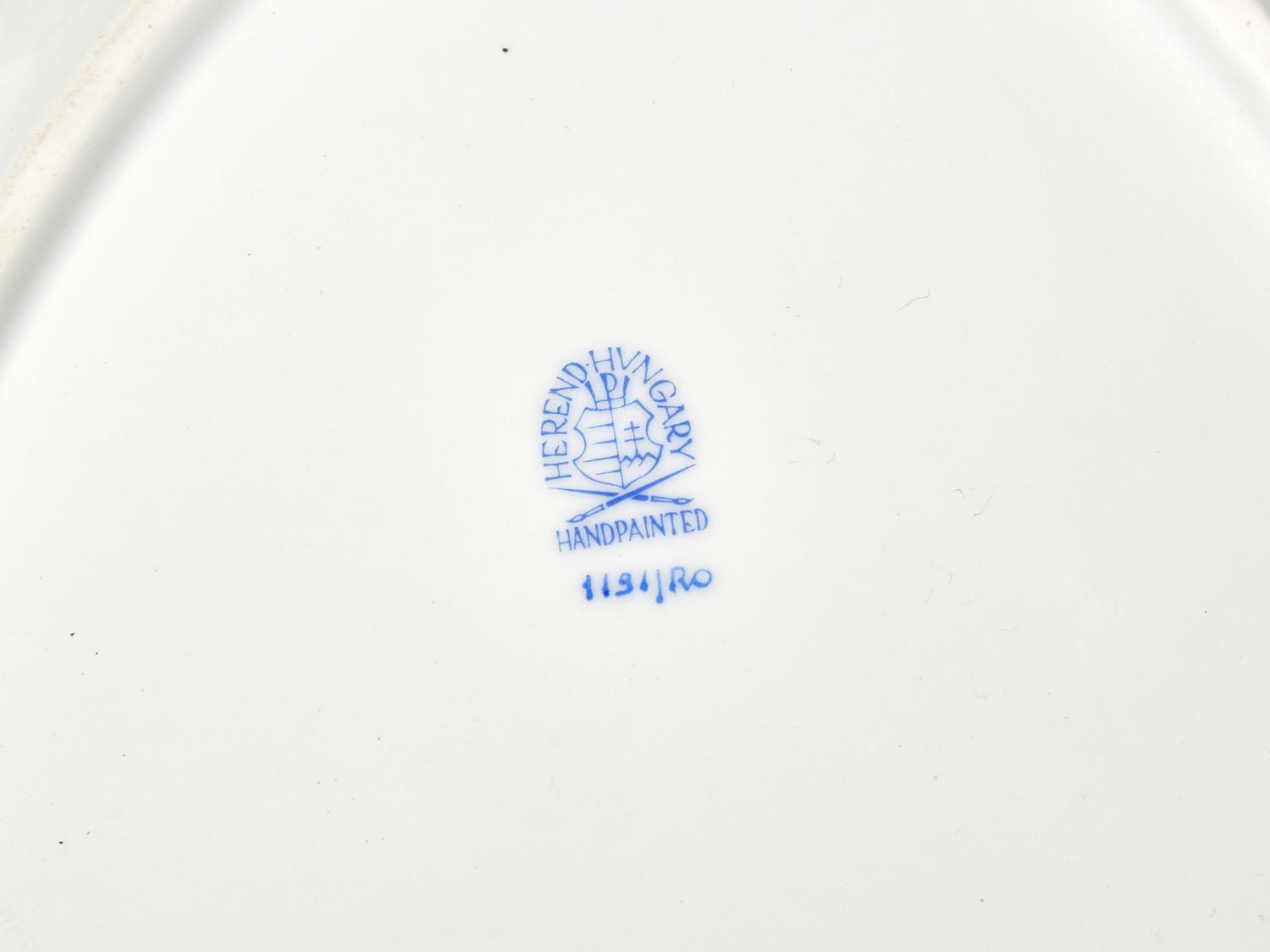 A Herend Rothschild Bird Porcelain Dinner Service