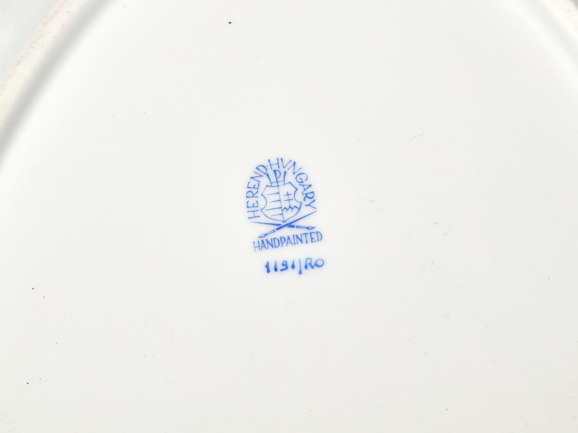 A Herend Rothschild Bird Porcelain Dinner Service