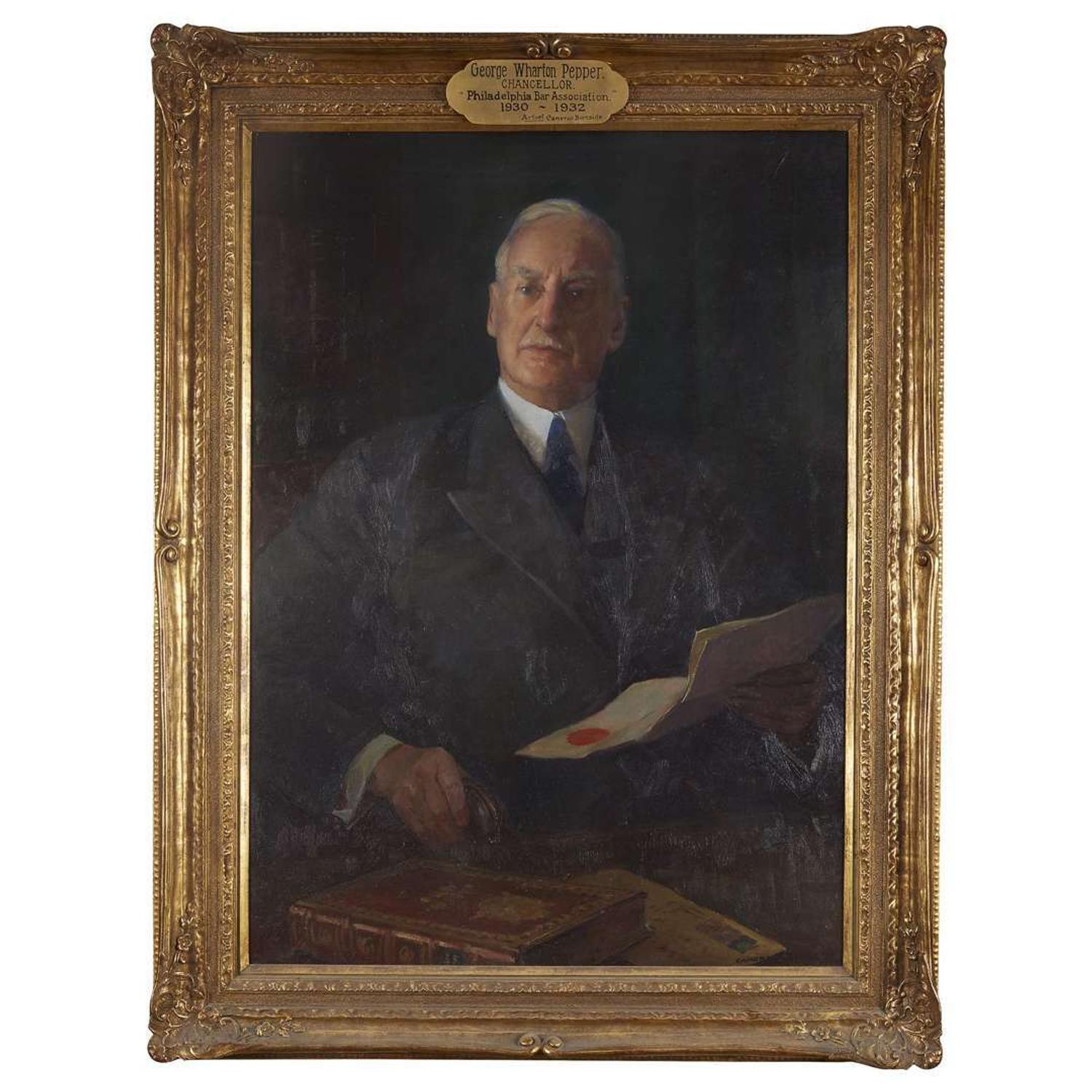 Cameron Burnside (1887-1952) Portrait of George Wharton Pepper (1867-1961)
