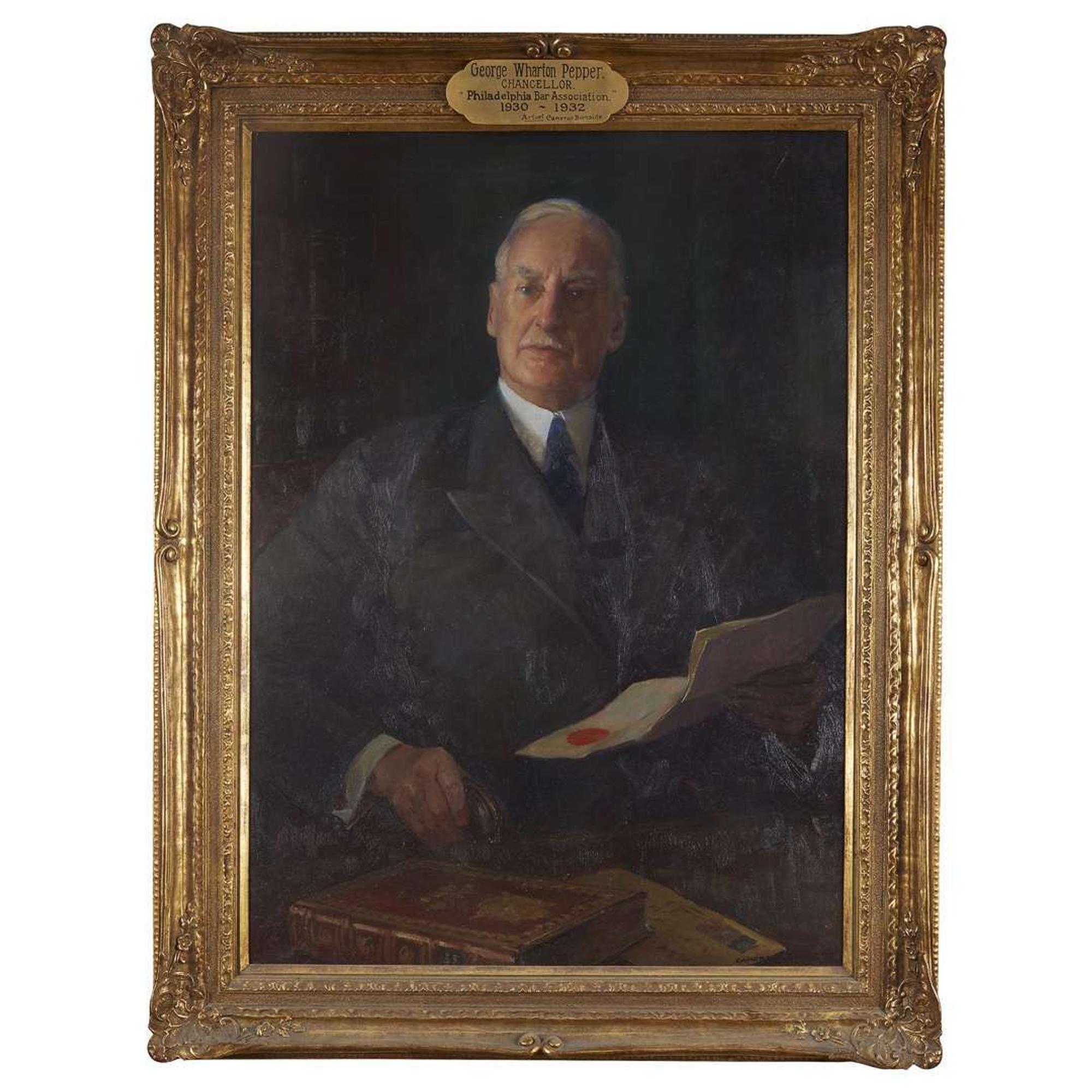 Cameron Burnside (1887-1952) Portrait of George Wharton Pepper (1867-1961)