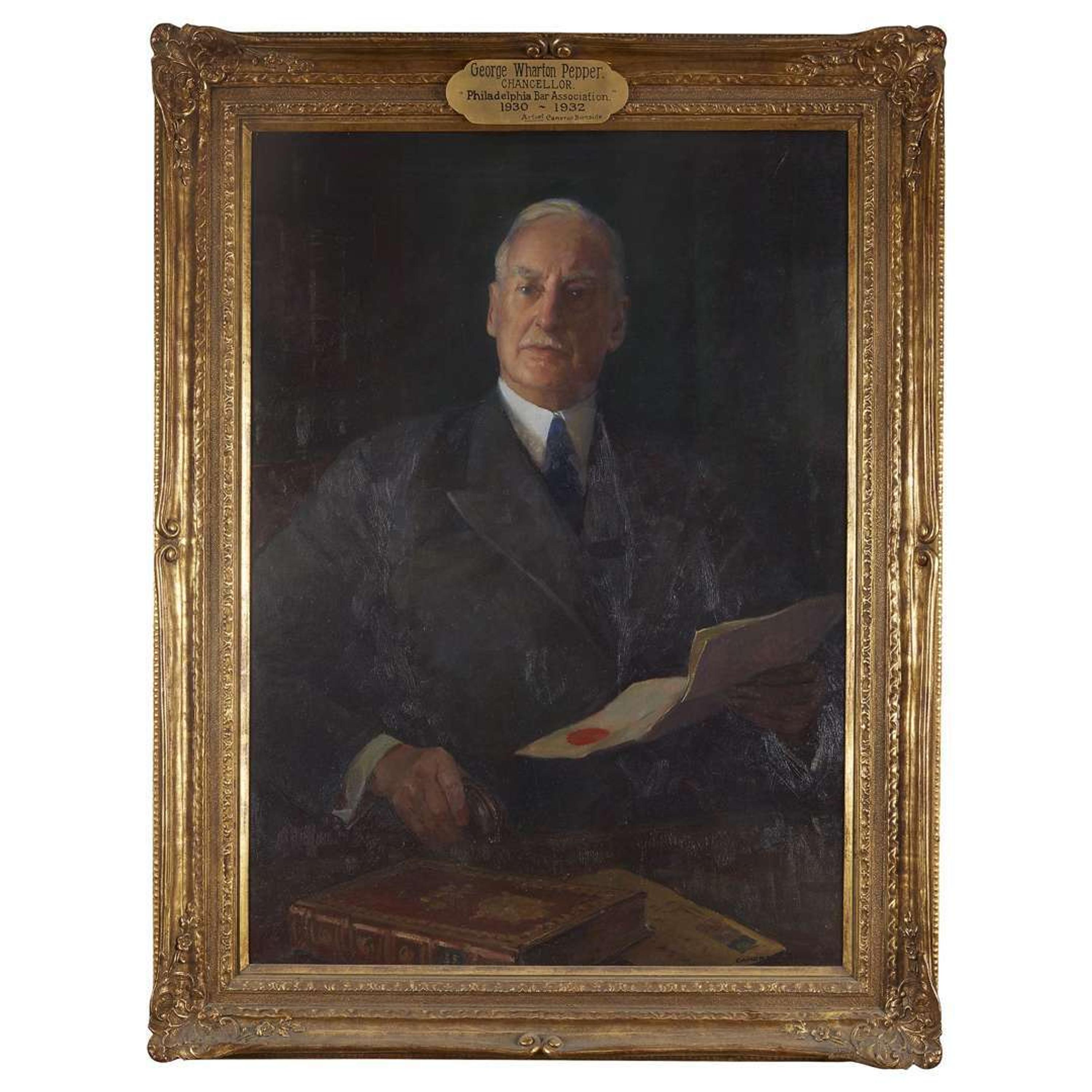 Cameron Burnside (1887-1952) Portrait of George Wharton Pepper (1867-1961)