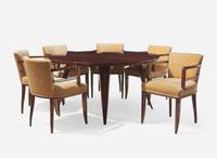 Jean Pascaud, Table and Six Dining Armchairs