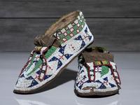 Sioux Beaded Hide Moccasins