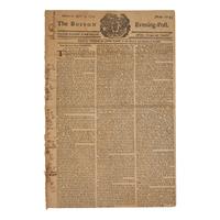 [American Revolution] A Boston Newspaper Reports the Escalating Tensions between America and Great Britain, including the Boston Tea Party