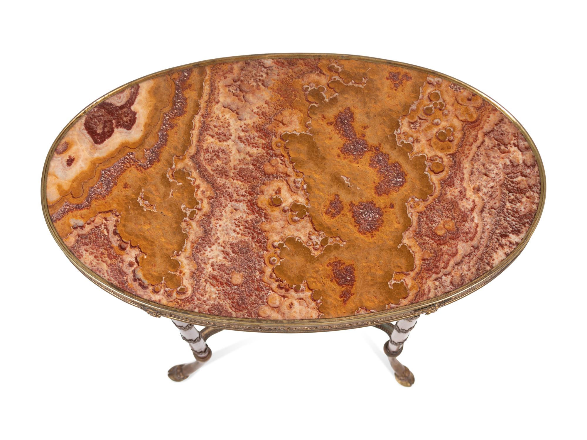 A Louis XVI Gilt-Metal-Mounted Gueridon