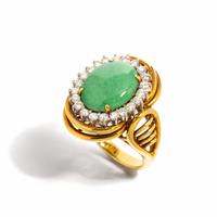 JADE AND DIAMOND RING