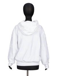 Chanel, White Appliquéd Hoodie