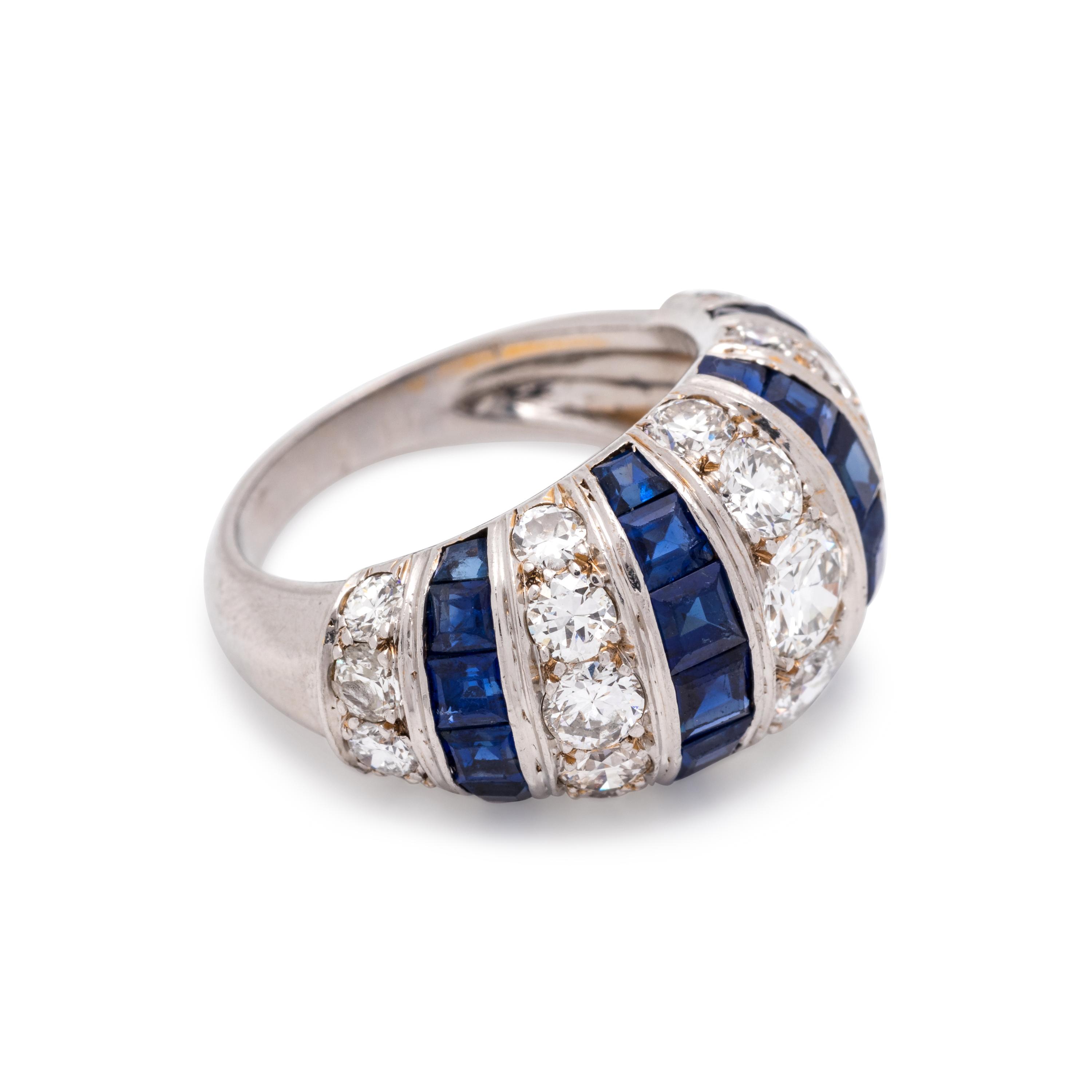 SAPPHIRE AND DIAMOND RING
