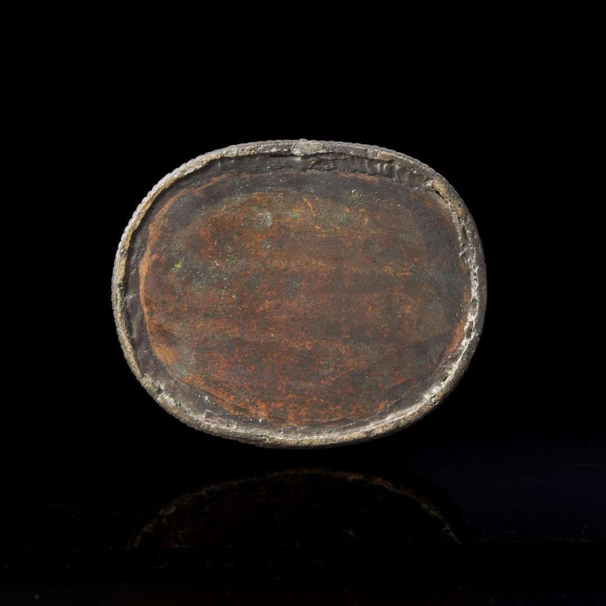 A Chinese bronze figure of a lohan 羅漢銅造像 Ming dynasty ?
