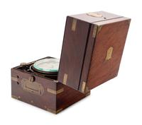 A Mahogany and Brass Cased Ship's Chronometer by John Graham