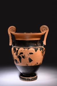 A Volute Krater with Attic Red-Figured Fragments