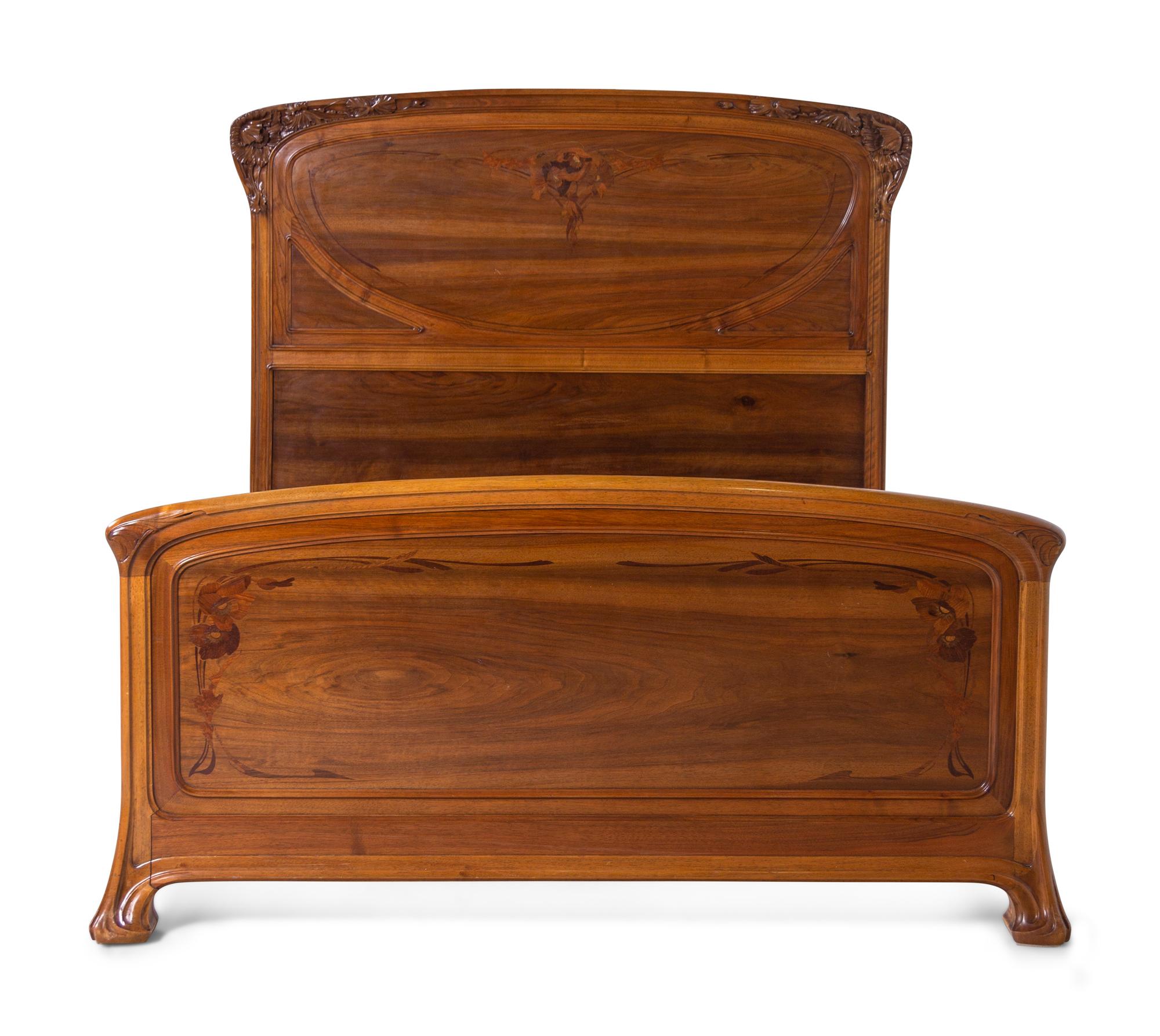 Art Nouveau Bed, c. 1900