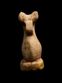 An Egyptian Faience Cat Pendant