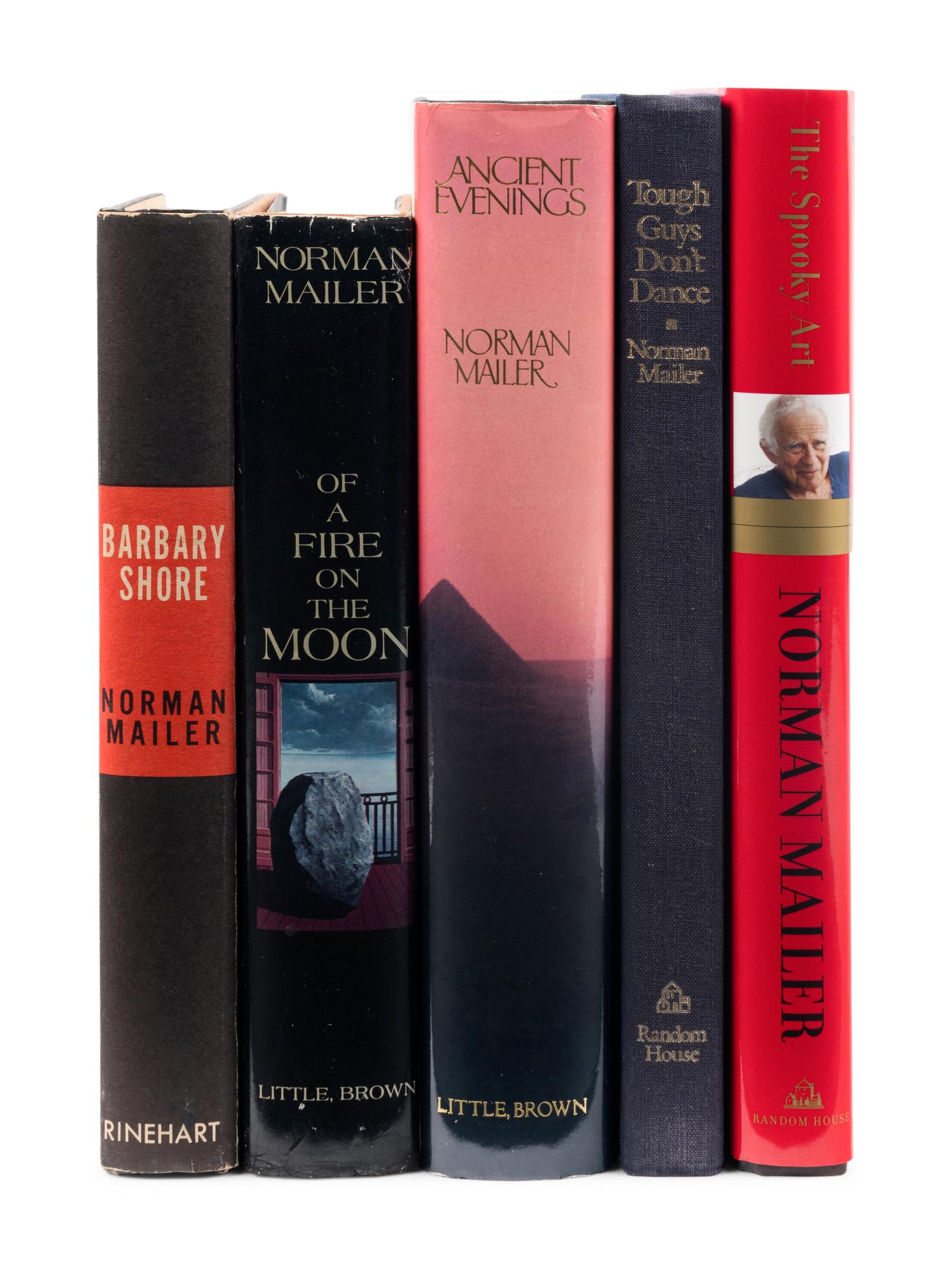 MAILER, Norman (1923-2007). A group of 5 FIRST EDITIONS, MOST SIGNED, comprising: